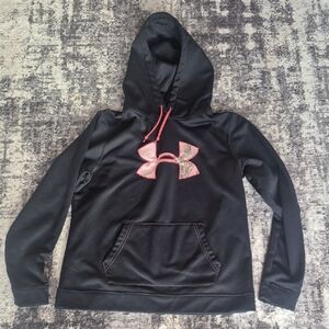 Under Armour Black Hoodie with Pink Accents